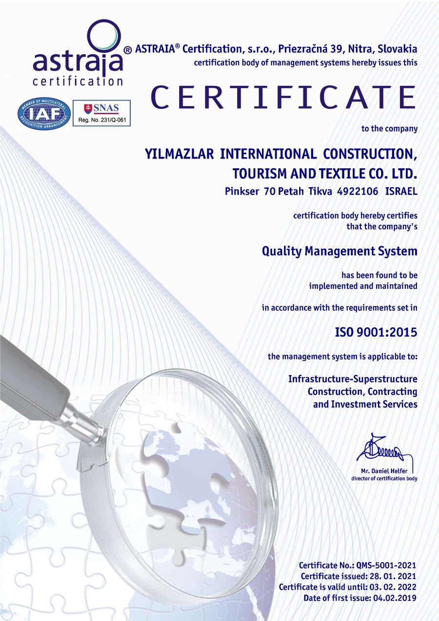 ISO 9001 Certificate